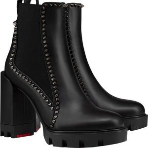 CHRISTIAN LOUBOUTIN Spike Chelsea Platform Bootie